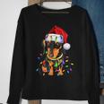 Dachshund Christmas Loves Led Cute Dog Lovers Sweatshirt Gifts for Old Women