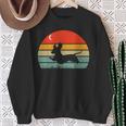Dachshund Wiener Dog Sunset Retro Vintage Dog Lovers Sweatshirt Gifts for Old Women