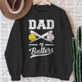 Dad Of Ballers Dad Of Baseball And Softball Player For Dad Sweatshirt Gifts for Old Women