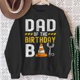 Dad Of The Birthday Boy Construction Worker Birthday Party Sweatshirt Gifts for Old Women