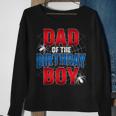 Dad Of The Birthday Boy Costume Spider Web Birthday Party Sweatshirt Gifts for Old Women