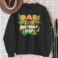 Dad Of The Birthday Boy Jungle Animals Safari Zoo Theme Sweatshirt Gifts for Old Women