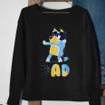 Dad Dogcartoon Dog Lovers Family Matching Birthday Party Sweatshirt Gifts for Old Women