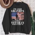 Im A Dad Grandpa And Veteran Veterans Day Fathers Day Sweatshirt Gifts for Old Women