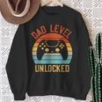 Dad Level Unlocked Game Lover Gamer Soon To Be Fathers Day Sweatshirt Gifts for Old Women