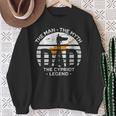 Dad The Man The Myth The Cypriot Legend Cyprus Vintage Flag Sweatshirt Gifts for Old Women