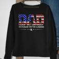 Dad Veteran Myth Legend Fathers Day 4Th Of July Usa Flag Men Sweatshirt Gifts for Old Women