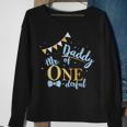 Daddy Of Mr One-Derful Party Blue-Gold Dad Boy 1St Birthday Sweatshirt Gifts for Old Women
