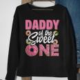 Daddy Of The Sweet One Birthday 1St B-Day Donut One Party Sweatshirt Gifts for Old Women