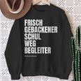 Damen I Dötzchen Papa Begleitung Einschulung Mit-Ausschnitt Sweatshirt Geschenke für alte Frauen