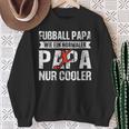 Damen Fußball Papa Wie Normaler Papa Nur Cooleratertag Papa Mit-Ausschnitt Sweatshirt Geschenke für alte Frauen