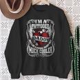 Damen Ich Bin Ein Tätowierter Papa Lustiges Tattoo Geschenk Mit-Ausschnitt Sweatshirt Geschenke für alte Frauen