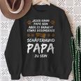 Damen Schäferhund Papa Zu Sein Schäferhund Papa Mit-Ausschnitt Sweatshirt Geschenke für alte Frauen