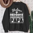 Damen Stolzer Redbone Coonhound Papa Mit-Ausschnitt Sweatshirt Geschenke für alte Frauen