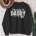 Damenatertag Erstes Mal Papa 2024 Promoted To Daddy Est 2024 Mit-Ausschnitt Sweatshirt Geschenke für alte Frauen