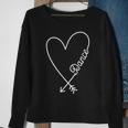 Dance Cute Graphic Heart Love Sweatshirt Gifts for Old Women