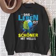 Das Leben Ist Schöner Mit Wellis Sweatshirt Geschenke für alte Frauen