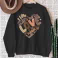 I Decided Stick Love Black Power Blm Black History Month Sweatshirt Gifts for Old Women