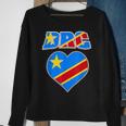 Democratic Republic Of Congo Pride Congolese Flag Love Drc Sweatshirt Gifts for Old Women