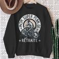 Départ Retraite Homme Motard Cadeau Humour Retraité Moto Sweater e Cadeaux pour les femmes âgées
