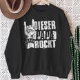 Dieser Papa Rockt Heavy Metal Rocker Rock & Roll Papa Sweatshirt Geschenke für alte Frauen