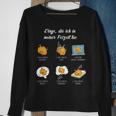 Dinge Die Ich In Meiner Freizeit Tue German Language Black Sweatshirt Geschenke für alte Frauen