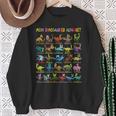 Dinosaur Alphabet Abc Dino Types T-Rex School Boys' Sweatshirt Geschenke für alte Frauen