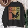 Dinosaur Periodic Table Elements Velociraptor Paleontologist Sweatshirt Gifts for Old Women