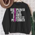 Disciplined Athlete Leader Fearless Performer Cheerleading Sweatshirt Gifts for Old Women