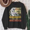 Distressed Grandadsaurus DinosaurRex Father's Day Sweatshirt Gifts for Old Women