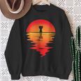 Djembe African Drum Sunset Drumming Djembe Player Drummer Sweatshirt Gifts for Old Women