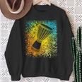 Djembe Drum In Splats For African Drumming Or Reggae Music Sweatshirt Gifts for Old Women