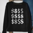 Dollar Bill Dollar Sign $ Urban Style Cool Money Sweatshirt Gifts for Old Women