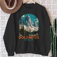 Dolomites Travel Exploration Souvenir Dolomites Italy Sweatshirt Geschenke für alte Frauen