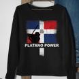 Dominican Republic Baseball Team Support Distress Sweatshirt Gifts for Old Women