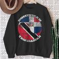 Dominican Trinidad Flags Half Trinidadian Half Dominican Sweatshirt Gifts for Old Women