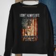 I Dont Always Bite The Bad Guy German Shepherd Sweatshirt Gifts for Old Women