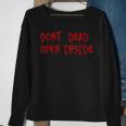 Don't Dead Open Inside Zombie Sweatshirt Gifts for Old Women