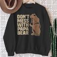 Don't Mess With Papa Bear Family Matching Father's Day Sweatshirt Gifts for Old Women