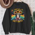 Don't Be A Salty Heifer Pun Cows Lover Vintage Sweatshirt Gifts for Old Women