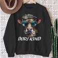 Dorfkind Bauern & Landwirt Kuh Geschenke Dorfkinder Kühe Sweatshirt Geschenke für alte Frauen