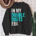 In My Double Digits Era Ten Year Old Boy 10Th Birthday Sweatshirt Gifts for Old Women