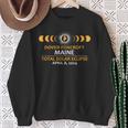 Dover Foxcroft Maine Total Solar Eclipse 2024 Sweatshirt Gifts for Old Women