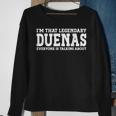 Duenas Surname Team Family Last Name Duenas Sweatshirt Gifts for Old Women