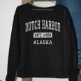 Dutch Harbor Alaska Ak Vintage Established Sports Sweatshirt Gifts for Old Women