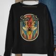 Earth Day Save The Bees Retro Graphic Earth Day Party Sweatshirt Gifts for Old Women