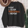 Eat Sleep Basketball Repeat Basketball Sweatshirt Gifts for Old Women