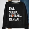 Eat Sleep Football Repeat Vintage Football Player Coach Sweatshirt Gifts for Old Women