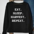 Eat Sleep Harvest Repeat Joke Farmer Sweatshirt Gifts for Old Women