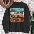 Eat Sleep Pickleball Repeat Pickleball Lover Retro Sweatshirt Gifts for Old Women